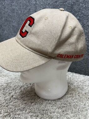 Coleman Country Hat Cap Snapback beige Adult 19-1066 w/ small stain